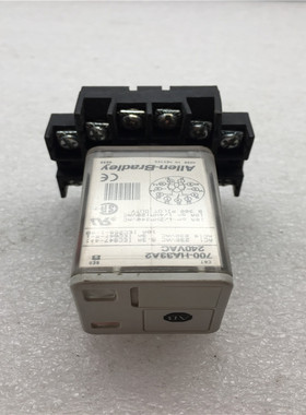 Allen-bradley继电器700-HA33A2 240VAC+底座700-HN126包好 现货