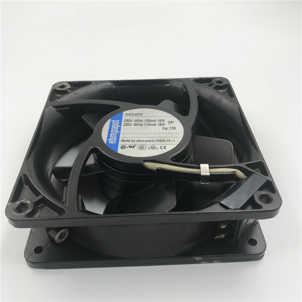 德国ebmpapst 金属风机 双滚珠交流散热风扇低噪音风机4656N实拍