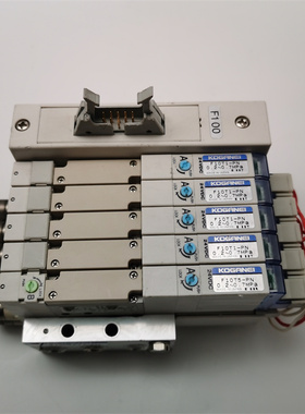 可直拍F10T1-PN F10T5-PN DC24V拆机KOGANEI电磁阀F10M5AJ底座