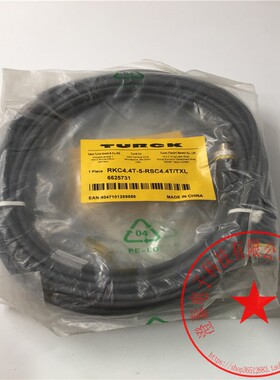 图尔克4芯公头直头+5孔母头直头RKC4.4T-5-RSC4.4T/TXL 6625731