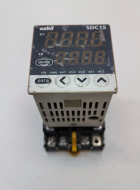 C15SR0TA0100山武azbil SDC15温控器，底座型号P2CF-11原装