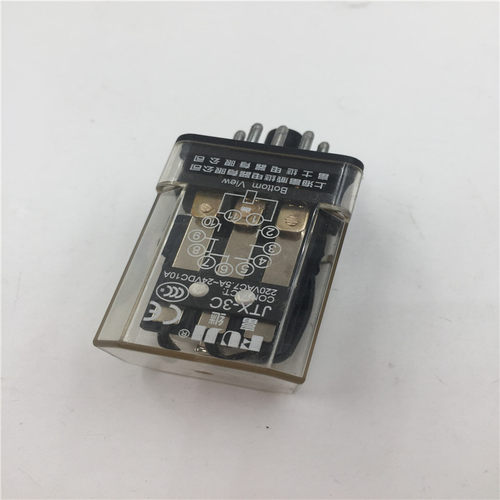 上海富威富士11脚小型通用电磁继电器JTX-3C  DC24V 实拍