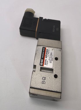 SMC原装VF3133电磁阀 DC24V 1.5~9kgf/cm² 3通直动式 铜阀体