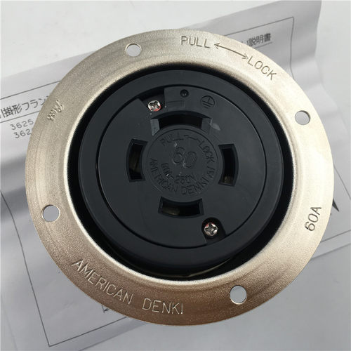 AMERICAN DENKI插座连接器4626 3P 60A 250V 现货 全新 - 封面