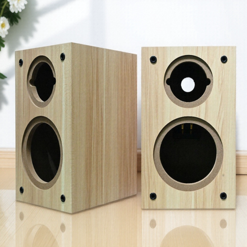 简约风格5寸5.5寸音箱空箱体二分频木质书架环绕音响汽车喇叭外壳