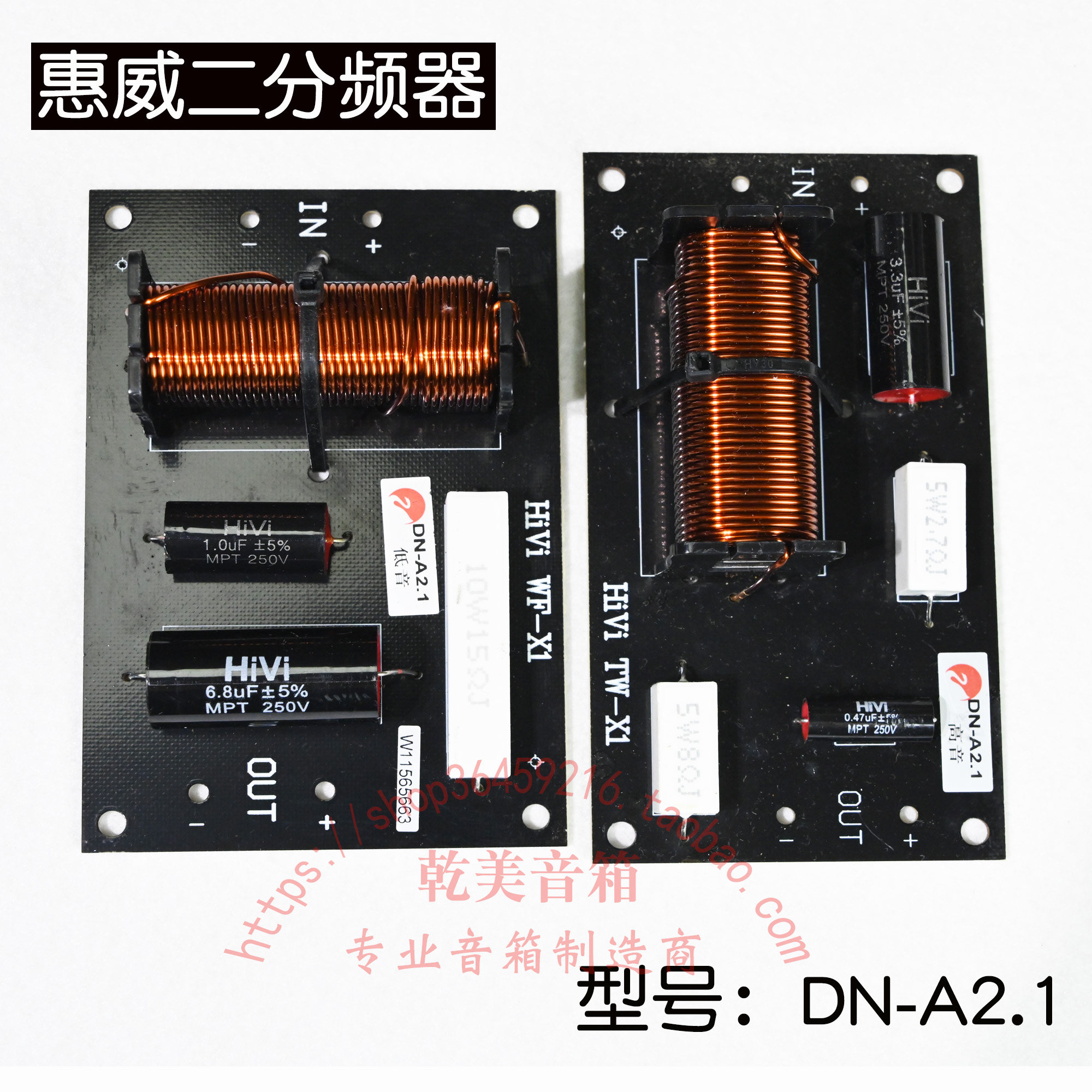 【乾美8寸】正品Hivi惠威二分频器DN-A2.1专业音响HIFI音频处理器