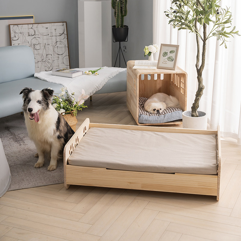 实木狗床中大型犬离地木质狗窝宠物床高端四季通用可拆洗边牧金毛,宠物/宠物食品及用品,猫狗床/躺椅,淘宝优惠券,粉丝福利购,淘宝优惠卷