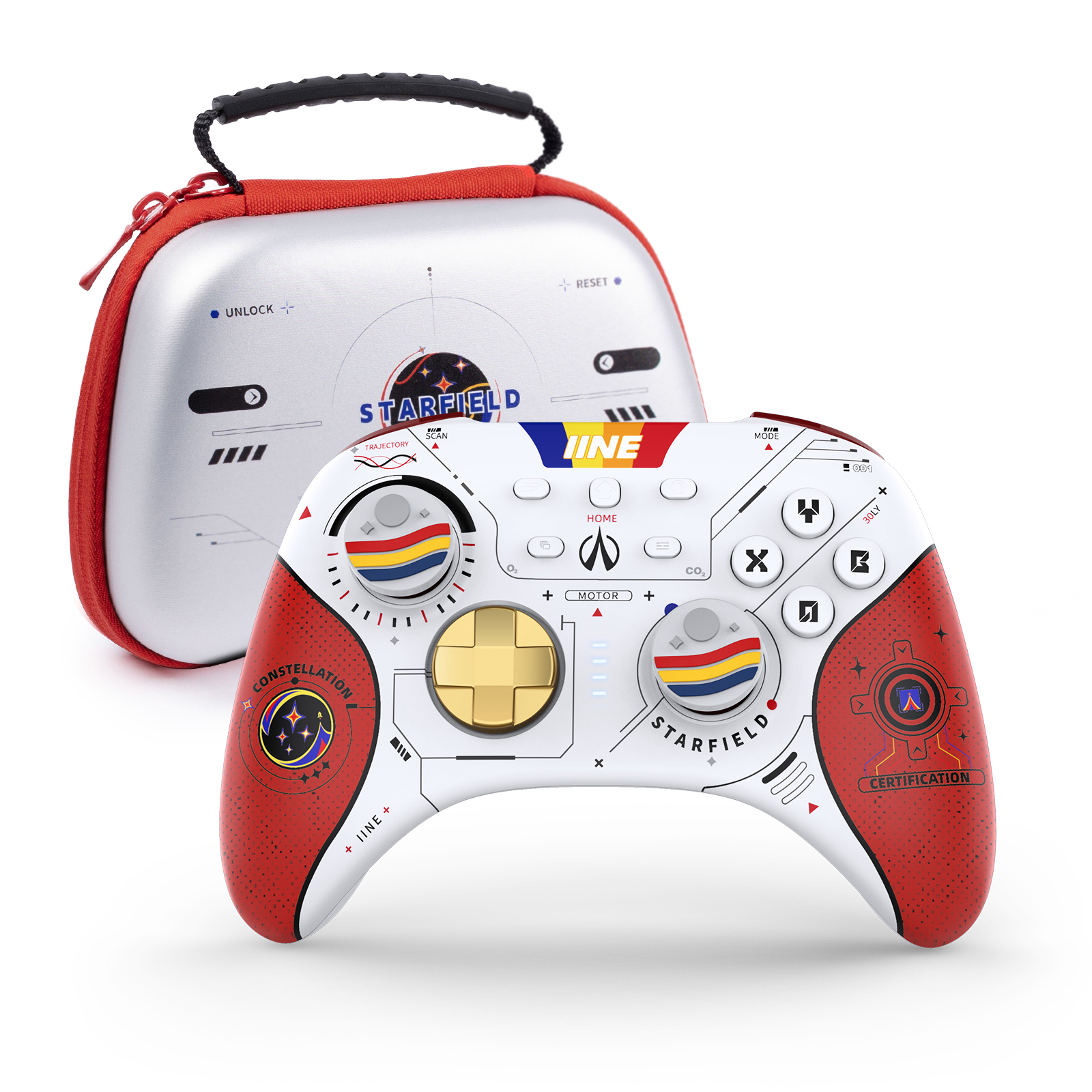 良值正品 墨攻星空电脑PC/Switch游戏Pro手柄霍尔线性扳机收纳包
