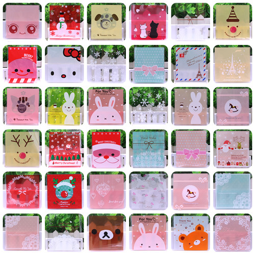 100个装手工皂试用装封口自粘袋