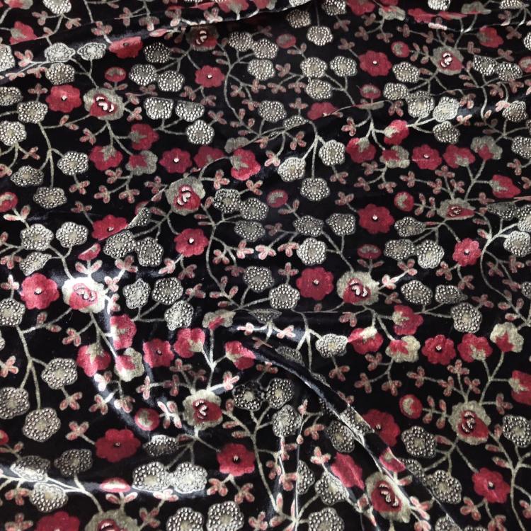 高档底布连衣裙裙子金丝绒布料