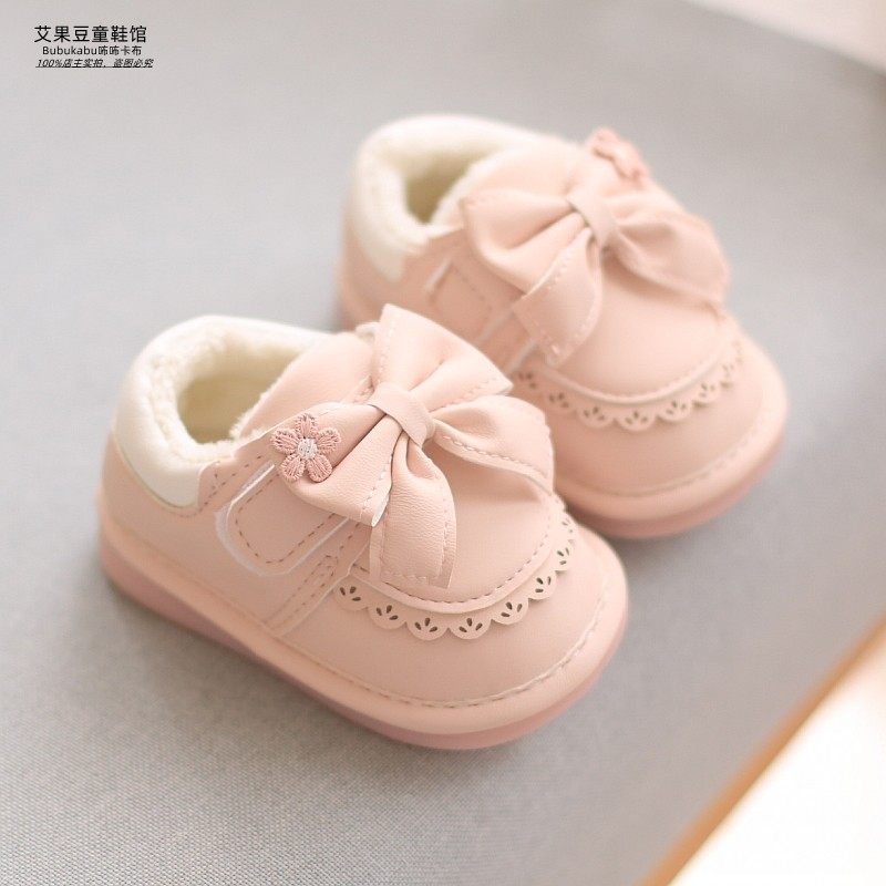 冬季加棉女宝宝鞋子女童公主鞋软底婴儿学步鞋1一岁2小皮鞋叫叫鞋,童鞋/婴儿鞋/亲子鞋,学步鞋,淘宝优惠券,粉丝福利购,淘宝优惠卷