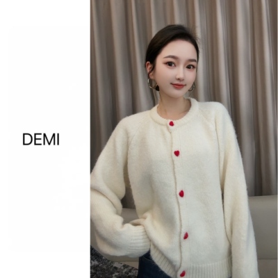 MISS RUILI 定制 秋冬新款纯色简约百搭靓丽温柔风女毛衣F1582