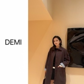 英伦风条纹内衬大衣F1158 风衣外套女中长款 MISSRUILI定制 韩版