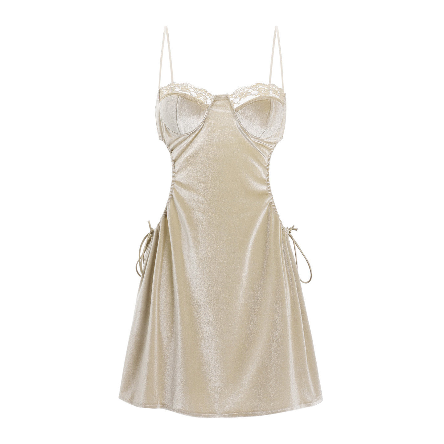 性感睡衣女款春秋2026新款带胸垫冰丝内衣小胸吊带睡裙纯欲风夏季