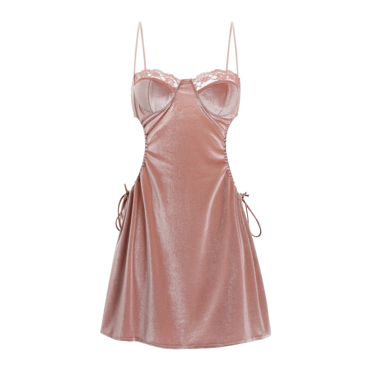 性感睡衣女款春秋2026新款带胸垫冰丝小胸内衣吊带睡裙纯欲风夏季