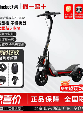 Ninebot九号滑板电瓶车ZT3Pro成人代步折叠Segway电动越野踏板车