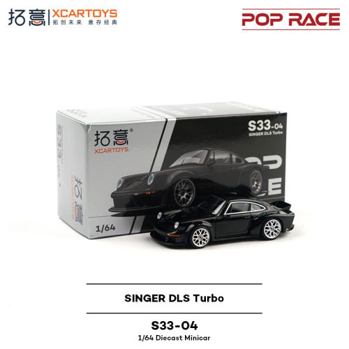拓意POP联名车模保时捷黑色仿真1/64合金收藏车模模型S33-04