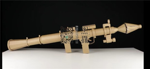 图纸 Rocket火箭筒玩具纸板枪瓦楞纸DIY手工可发射AWM98K 视频RPG