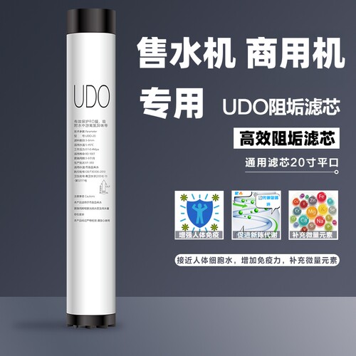 水概念口感王滤芯售水机商用机前置UDO阻垢滤芯活性炭20寸大流量