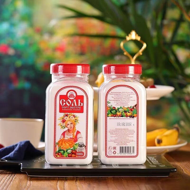 俄罗斯原装进口贝加尔湖天然纯净无污染厨房家用无碘食用盐