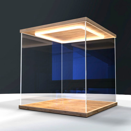 带灯模型盲盒积木防尘罩高透明手办高透明展示柜亚克力展示盒