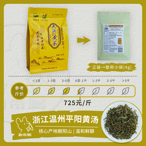 【单泡】天润平阳黄汤核心产区