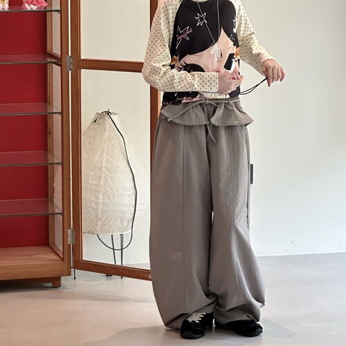 豆妞IAMDOU 130-170码时尚裙边裤子青少年休闲裤女童街舞弯刀裤秋