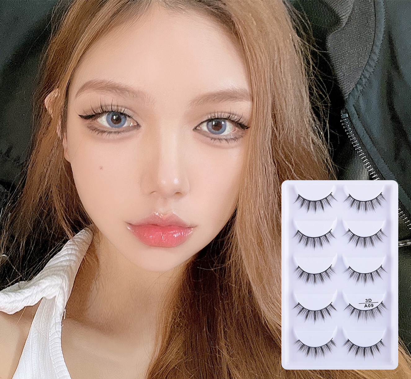 日系COS小恶魔假睫毛浓密自然仿真萌妹大眼芭比上睫毛欧美风混血