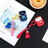 lovely Sesame Street Apple wireless Bluetooth headset smart cover airpods Silicone Case Doll Bracket men and women