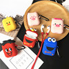 Three-dimensional modeling Apple airpods2 wireless Bluetooth headset smart cover lovely Cartoon Sesame Street silica gel Piggy