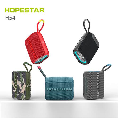 HOPESTAR-H54无线蓝牙音箱户外便携防水低音炮FM闪灯礼品蓝牙音响