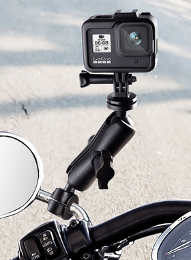 gopro12摩托车支架insta360 x4/x3全景相机大疆摩托车把固定配件
