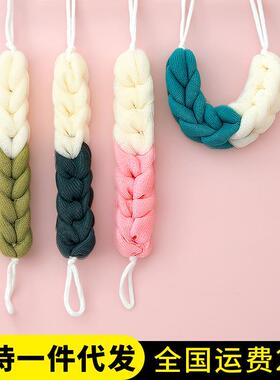 家用长条搓背沐浴花沐浴球泡澡搓澡洗澡球拉背条搓后背气泡沐浴条