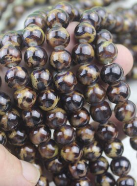 38粒/条 机造琉璃珠9x11mm珠子配饰 DIY手工发簪饰品配件散珠