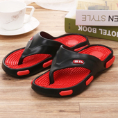 防滑透气凉拖纯色日常男休闲沙滩鞋 回力拖鞋 男人字拖夏季 潮流青年