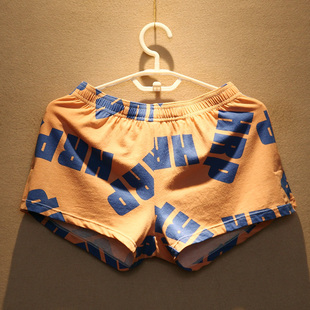 纯棉夏季 男阿罗平角裤 透气大码 家居睡裤 3条宽松男士 四角短裤 内裤