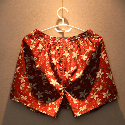 纯棉宽松透气男阿罗裤家居休闲