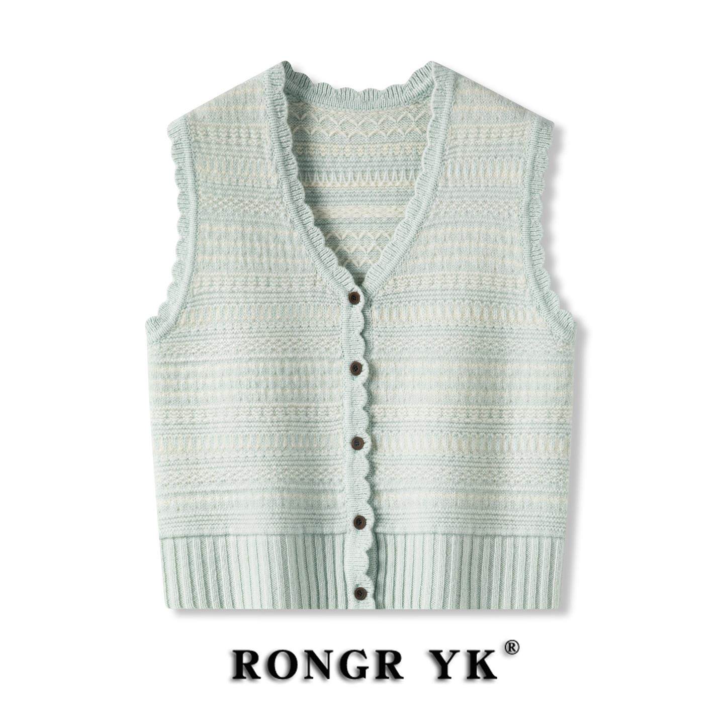 2025秋季新款甜美纯羊毛针织开衫马甲女条纹修身显瘦短款毛衣背心,女装/女士精品,马夹,淘宝优惠券,粉丝福利购,淘宝优惠卷