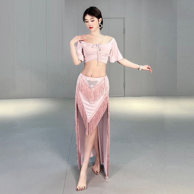 星舞坊肚皮舞新款舞蹈服流苏套装