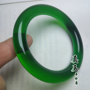 手镯冰翠宝石绿镯子天然冰翠葱岭女玉手镯镶嵌玻璃种带鉴定证书