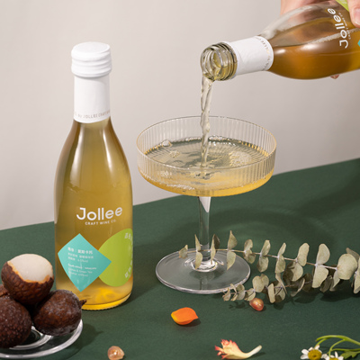Jollee 荔枝绿茶 白葡萄酒 瓶装250ml