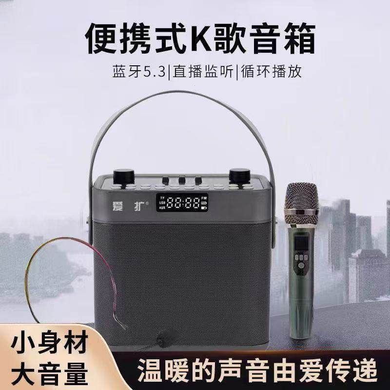 爱扩S100便携式K歌蓝牙音箱大音量户外高低音音响乐器手提广场舞
