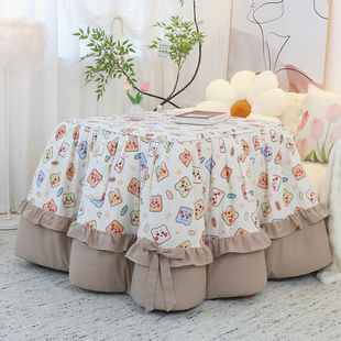 加厚烤火被罩可脱胆拆洗双面用取暖桌烤火桌子被罩套电炉罩被套