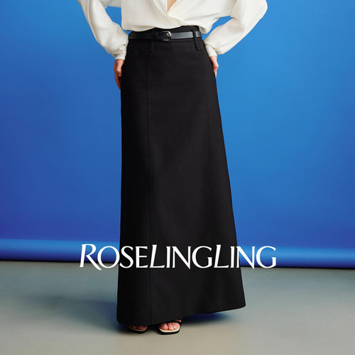 roselingling长短版菠萝纹A半裙
