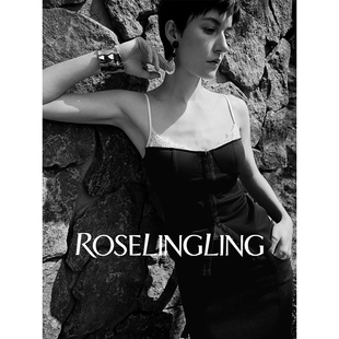 ROSELINGLING浪漫蕾丝花边鱼骨胸衣女带胸垫一体可外穿针织背心夏