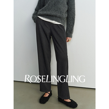 ROSELINGLING通勤王牌针织【过冬神裤】保暖可机洗显瘦九分微锥裤