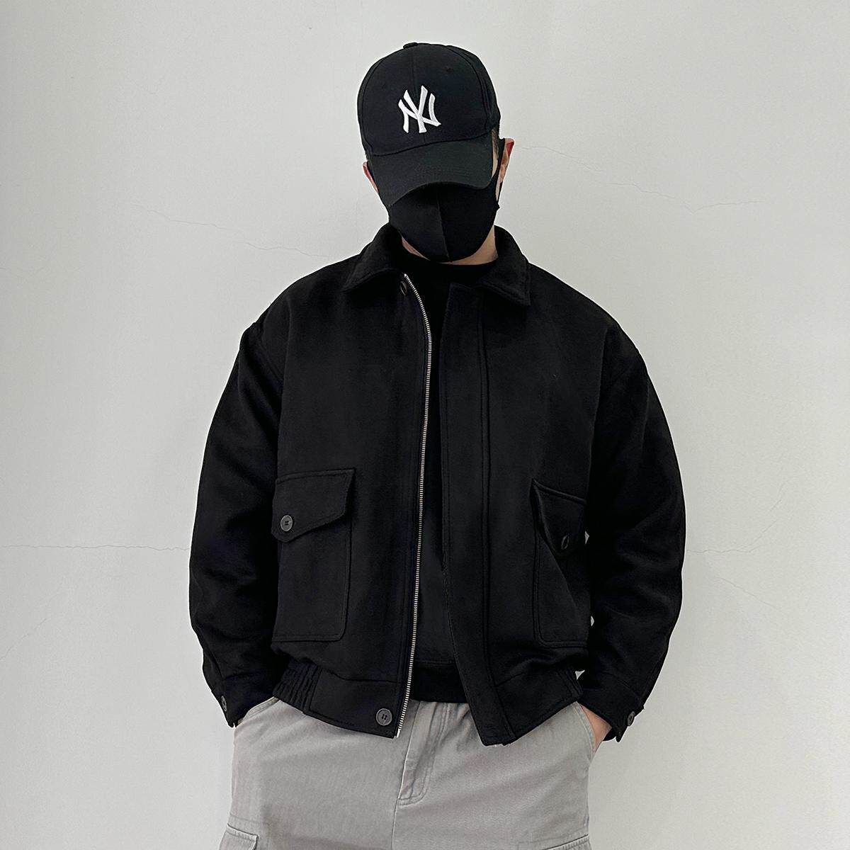 8815-P170冬季翻领棉衣男士宽松加绒加厚大码工装夹克-XZ1305,男装夹克,星座1305