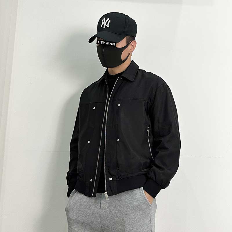 28422-P145翻领夹克男美式上衣男装合身飞行员宽松工装休闲外套,男装夹克,星座1305