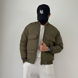 A9667-p215精品新款棒球轻薄领羽绒服男士合身加绒加厚工装外套，男装羽绒服，星座1305