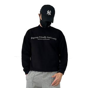 8601-P85新款精品圆领卫衣男士加绒加厚情侣宽松大码上衣图片